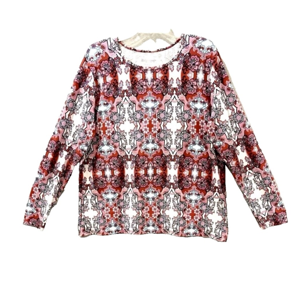 COOLIBAR WOMEN SWIM SHIRT XL UPF 50 LONG SLEEVE BOHO GOTHIC COASTAL RESORT MINT